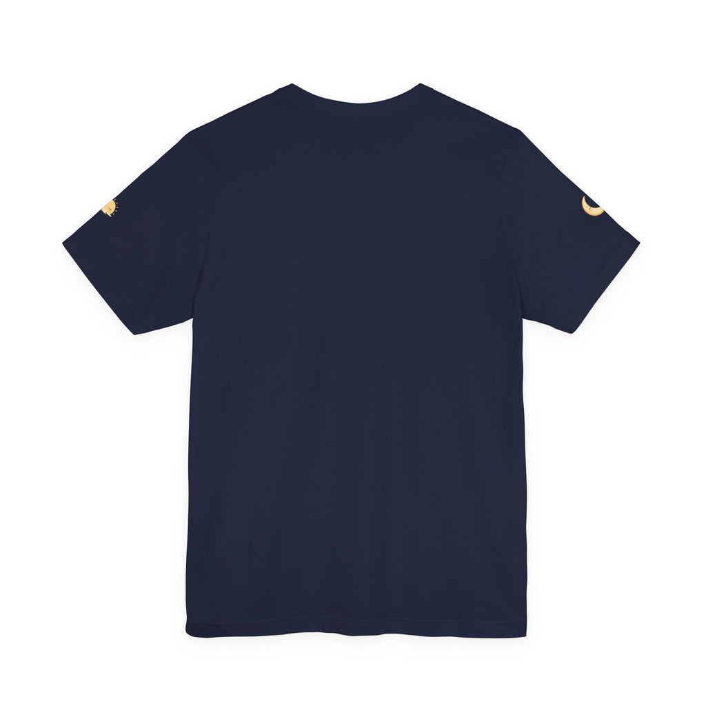White Photo Portrait Tee — Square Close-Up Graphic T-Shirt