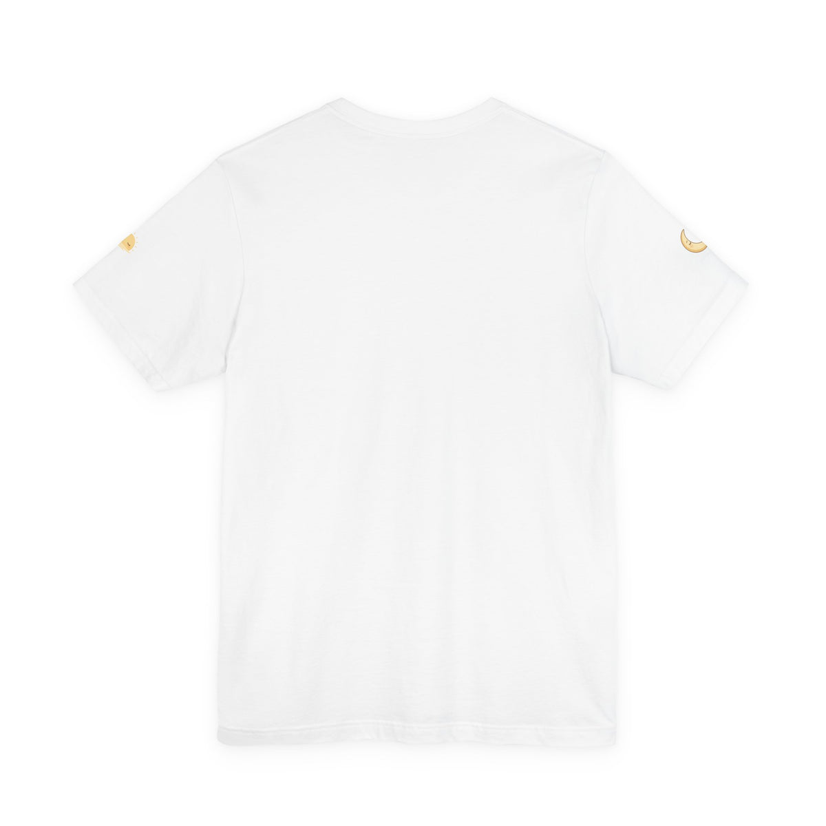 White Photo Portrait Tee — Square Close-Up Graphic T-Shirt