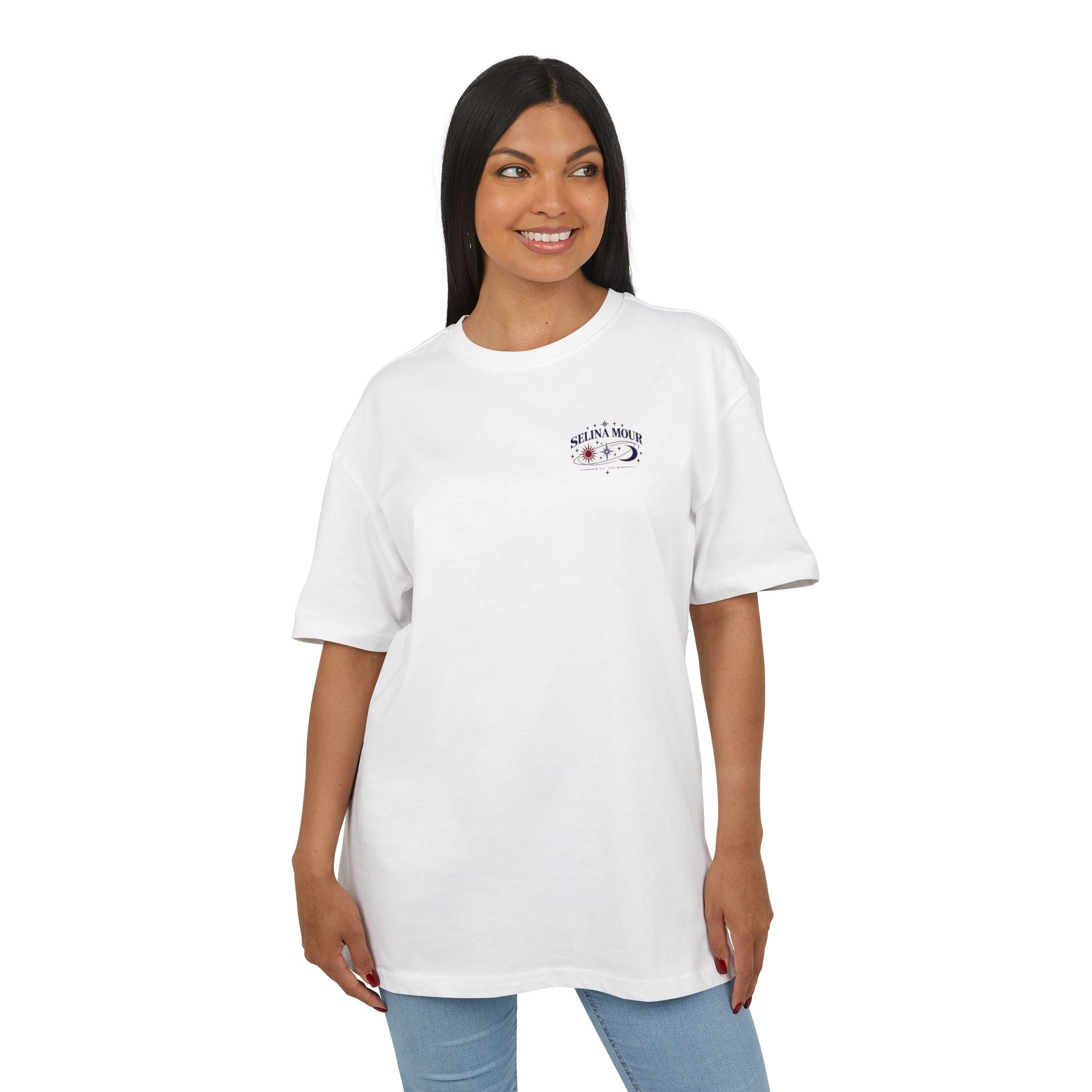Astrology Graphic Tee — “In Jedem Universum / Ich werd dich nie vergessen” Oversized T‑Shirt