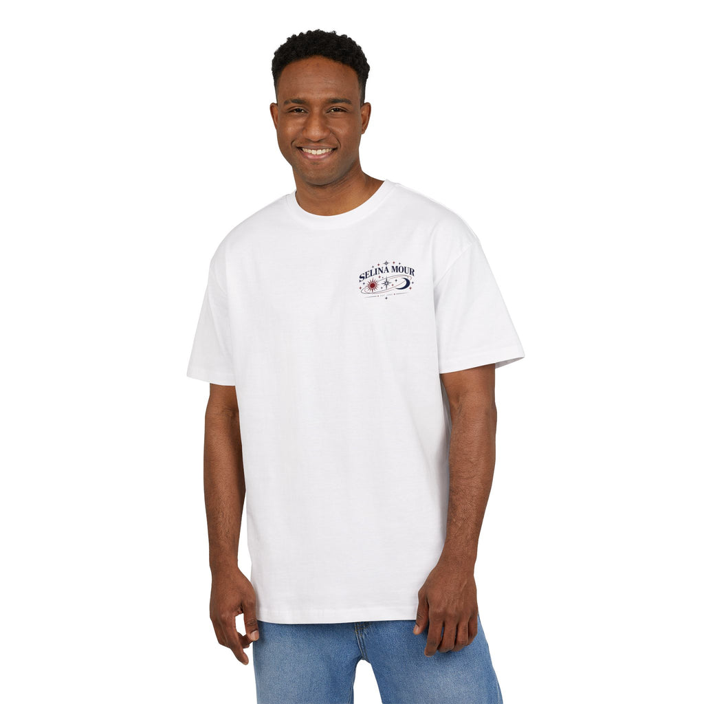 Astrology Graphic Tee — “In Jedem Universum / Ich werd dich nie vergessen” Oversized T‑Shirt