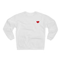 Crewneck Sweatshirt — I  Selina Mour Back Logo, Small Heart Chest